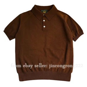 Italian Polo Polo Shirt Men's Summer Knitted Pure Cotton Short Sleeve - Picture 1 of 15