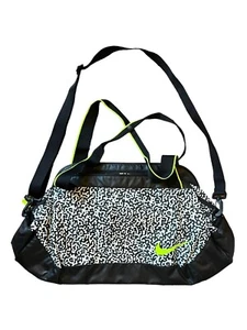 Nike C72 Legend 2.0 Black White & Neon Rare Duffle Weekender Bag 20 Liters - Picture 1 of 12