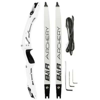 ILF 68" Recurve Bow 25" Riser Archery 20-40lbs Aluminum Target Bow Hunting Shoot - Image 1 of 4