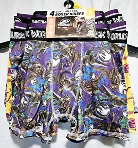 Jurassic World Boys' 4-Pack Athletic Boxer Briefs Size L (10/12)New - Picture 1 of 2