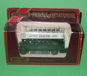 Matchbox Yesteryear / Y23 1922 AEC Express Omnibus 'Haig' in Type J Box - Picture 1 of 11