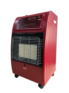 ARGO SOL RED TURBO STUFA GAS AD INFRAROSSI 4.2KW 80MQ ROSSO - Foto 1 di 3