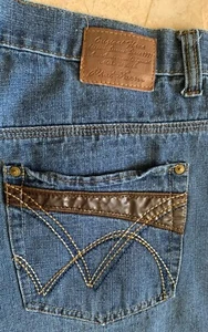 Phat Farm Denim Jeans Shorts Y2K Vintage Size 38 Blue - Picture 1 of 8