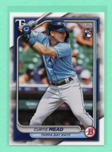 2024 Bowman Curtis Mead #28 Rookie Card Tampa Bay Rays - Picture 1 of 2