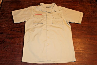 Boy Scouts of America BSA Men's Shirt Tan Small Plain No Patches Short Sleeve - Image 1 of 4