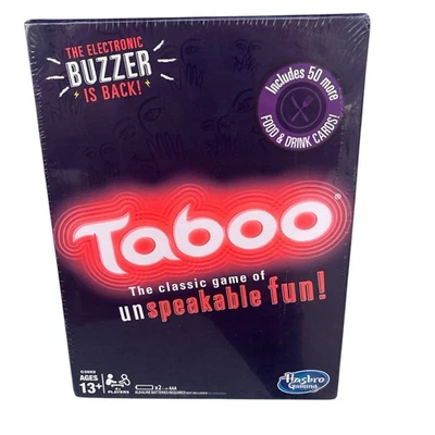 NEW Taboo & Sealed Board Game of Unspeakable Fun! Includes Electronic Buzzer - Image 1 of 4