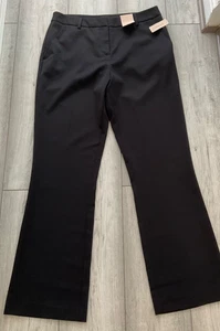 TU WOMEN @ SAINSBURYS..BLACK SLIM BOOTCUT TROUSERS..SIZE 14 REGULAR..BRAND NEW - Picture 1 of 4