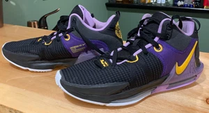 Nike Lebron James Witness 7 VII Lakers Black, Purple Gold Basketball Sneakers 13 - Picture 1 of 8