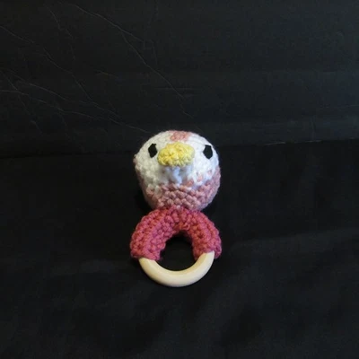 Новый ручной работы крючком пингвин Baby погремушка - Изображение 1 из 4