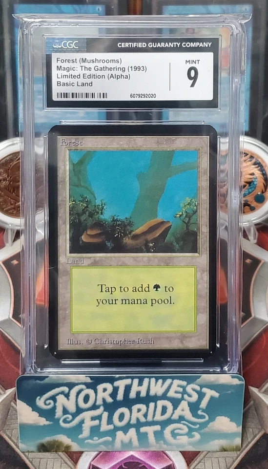 Graded MTG Card - CGC Mint 9 - Limited Edition (Alpha) - Forest (Mushrooms) - Image 1 of 1