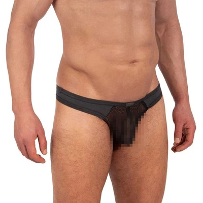 Manstore M2334 Tower String mens underwear thong brief mesh pouch see through - Image 1 of 2