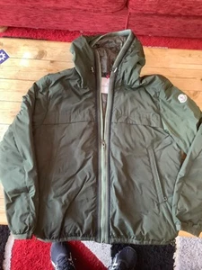 Moncler mens down hooded jacket in Green side 4 (medium) excellent condition - Picture 1 of 13