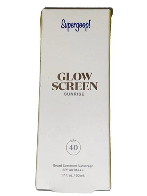 Protector solar Supergoop Glow Screen Sunrise 1,7 fl oz FPS 40 Exp 10/26 NUEVO EN CAJA Foto 1 de 2