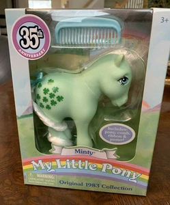 My Little Pony MINTY Uni 35th Anniversary Basic Fun Retro G1 MIB New 2018 - Picture 1 of 2