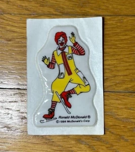 Ronald McDonald 1984 aus dem Franchise Figuren Set - Olympia Puffy Sticker - Bild 1 von 2