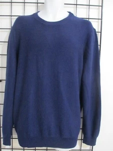 CHRISTIAN LACROIX 🔥 GR. XL == DUNKELBLAU / BAUMWOLLE KASCHMIR / RUNDHALS PULLOVER - Bild 1 von 5