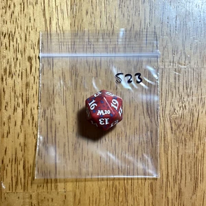 🎲 MTG d20 Spindown 20-sided Life Counter die dice - Core Set 2020 - M20 Red 523 - Picture 1 of 1
