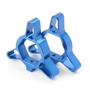 Paar Moto Gabel Vorspannung 17mm Einsteller Universal Blau - Bild 1 von 2
