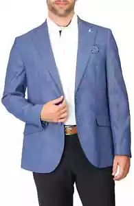 Tailorbyrd Blazer, NEW TAILORBYRD $325 Blazer, Tailorbyrd True Blue Tonal Dobby - Picture 1 of 22