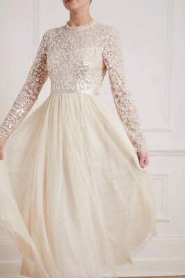 Aguja e Hilo Nuevo + Etiquetas Vestido Tempest Corpiño Bailarina Vestido Tul Lentejuelas  Foto 1 de 4