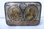 VINTAGE LADIES OWN TOILET PIN BOX COLLECTORS TIN SILVER JUBILEE 1935 KING GEORGE