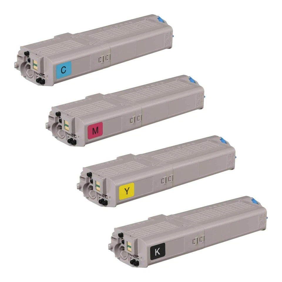 Tóner compatible 4PK CYMK para Okidata C532 MC573 Oki Foto 1 de 1