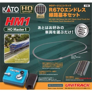Kato 3-105 HM1 R670mm Basic Track Oval Set w/ Power Pack Standard SX HO Scale - Picture 1 of 2