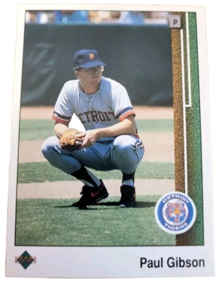 1989 Upper Deck #47 Paul Gibson Detroit Tigers MLB Baseball Card (C7 - Image 1 of 2