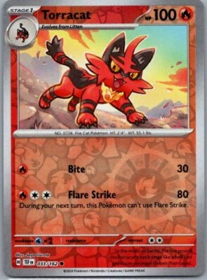 Torracat SV05: Temporal Forces 033/162 Near Mint NM Reverse Holo - Image 1 of 2