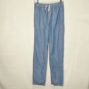 Free Assembly Boys Pants sz 18 Blue Cotton Drawstring Elastic Waist Light Weight - Picture 1 of 11