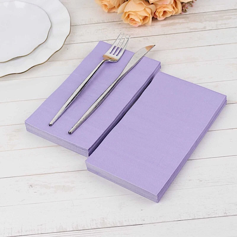 50 Plain Soft 2 Ply Dinner Table Cocktail Paper NAPKINS Party Events Decorations - Image 1 of 2
