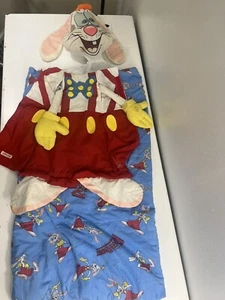 Vintage Disney Roger Rabbit Snug-Ums Sleeping Bag Child Stuffed Plush Pillow 46" - Picture 1 of 21