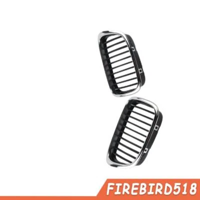 Rejilla riñón delantera izquierda+derecha para BMW Serie 5 E39 528i 525i 540i 1999-03 negra Foto 1 de 4