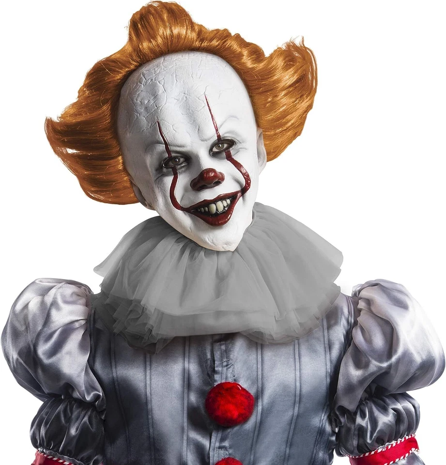 Pennywise Mask It Chapter 2 Clown Fancy Dress Halloween Adult Costume Accessory - Image 1 of 1