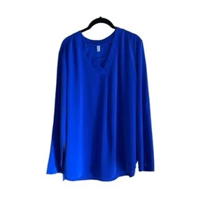 Women's Blouse, Blue, Size 2XL, QueZhu - Picture 1 of 9