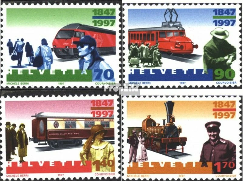 Switzerland 1601-1604 (complete issue) used 1997 150 years Swis - Image 1 of 1