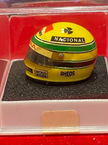 New AYRTON SENNA Helmet 1990 miniature collection Free Shipping from Japan Cover