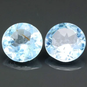 ★★ RARE !! 2 TOPAZES BLEUES DU BRESIL : 6,95 CARATS ★★ P433.167T - Imagen 1 de 1