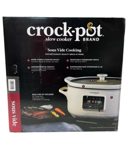 Crock-Pot 6qt Programmable Slow Cooker with Sous Vide - Oat Milk Color - Picture 1 of 4