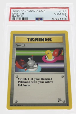 PSA 10 GEM MINT 2000  Pokémon Game Base II #123 Switch !!! - Image 1 of 4
