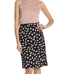 Falda lápiz Philosophy para mujer talla 8 negra melocotón blanca nueva sin etiquetas - Imagen 1 de 6