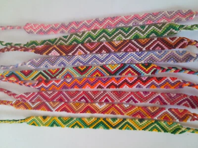 Freundschaftsarmband Freundschaftsband geknüpft Ethno Bunt geflochten - Bild 1 von 3