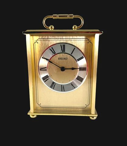 Seiko Versailles Carriage Desk and Table Clock QHG102GLH Cover