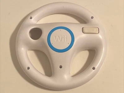 Volante de carreras Nintendo Wii blanco para Mario Kart (RVL-024) - Original OEM Foto 1 de 3
