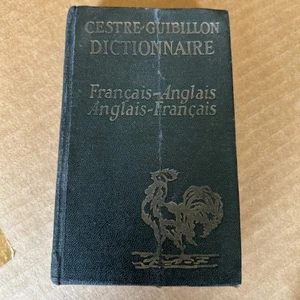 Antique Cestre Guibillon Dictionary French To English Book 1927 - Picture 1 of 5
