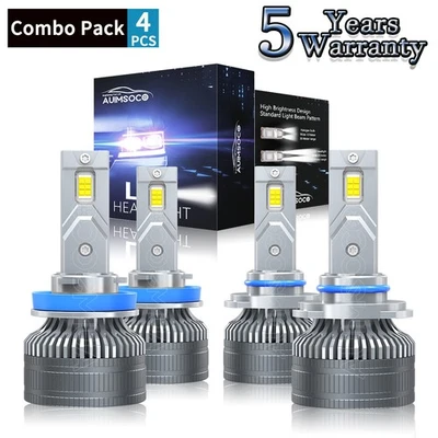 Faros LED 4x bombillas 10000 k deportivos utilitarios para Chevrolet Trax 2015-2020 Foto 1 de 4