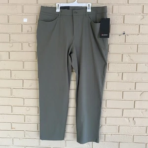 Lululemon Men’s ABC Classic Fit Pant Warpstreme LM5AQHS ARMG Army Green 36 x 30 - Picture 1 of 9
