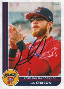 Juan Chacon Signed IP 2025 Portland Sead Dogs Card Boston Red Sox! - Picture 1 of 2