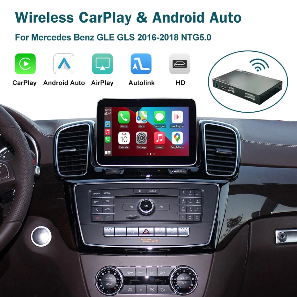Wireless CarPlay Android Auto Modul Für Mercedes Benz GLE GLS 2016-2018 NTG5.0 - Bild 1 von 4