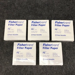 FISHER SCIENTIFIC Fisherbrand Qualitative Filter Paper, P8 15cm, Lot of 500 - Picture 1 of 5
